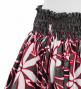 Hula Pa'u Skirt with Tiare Print / Black /J3005