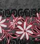 Hula Pa'u Skirt with Tiare Print / Black /J3005