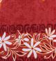 Hula Pa'u Skirt with Tiare Print / Red /G3009