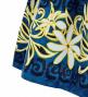 Hula Pa'u Skirt with Tiare Print / Blue /G3011
