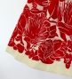 Hula Pa'u Skirt with Lehua Print / Cream /G3017