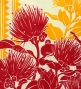 Hula Pa'u Skirt with Lehua Print / Cream /G3017