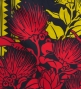 Hula Pa'u Skirt with Lehua Print / Black /J3019