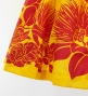 Hula Pa'u Skirt with Lehua Print / Yellow /G3021