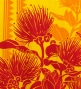 Hula Pa'u Skirt with Lehua Print / Yellow /G3021