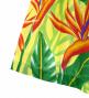 Hula Pa'u Skirt with Bird of Paradise Print / Yellow /J3023