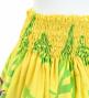 Hula Pa'u Skirt with Bird of Paradise Print / Yellow /J3023