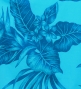 Hula Pa'u Skirt with Plumeria & Hawaiian Leaf Print / Turquoise /G3065