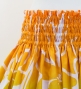 Hula Pa'u Skirt with Tiare Print / Orange & Green /G3071