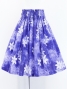 Hula Pa'u Skirt with Plumeria Print / Purple /J3077