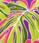 Hula Pa'u Skirt with Monstera Print / Plum / G3107