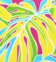 Hula Pa'u Skirt with Monstera Print / Pink / G3113