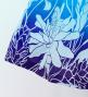 Hula Pa'u Skirt with Ginger Print / Aqua & Purple / G3119