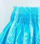 Hula Pa'u Skirt with Ginger Print / Aqua & Purple / G3119