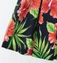Hula Pa'u Skirt with Hibiscus Print / Black / G3125