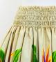 Hula Pa'u Skirt with Strelitzia & Plumeria Print / Beige / G3129