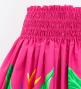 Hula Pa'u Skirt with Strelitzia & Plumeria Print / Fuchsia / G3133