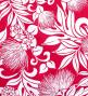 Hula Pa'u Skirt with Lehua Print / Cerise & Eggshell / G3139