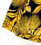 Hula Pa'u Skirt with Lehua Print / Black & Yellow / G3141