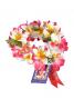 Hula Headband / Plumeria / Pink / J316
