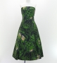 Hula Strapless Midi Dress / Protea / Black / G3180bk