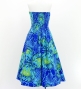 Hula Strapless Midi Dress / Protea / Blue / G3180bl