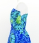 Hula Strapless Midi Dress / Protea / Blue / G3180bl