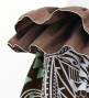Tahitian Skirt with Kahiko Print / Brown / G3232