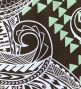 Tahitian Skirt with Kahiko Print / Brown / G3232
