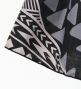 Tahitian Skirt with Kahiko Print / Black / G3233