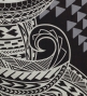 Tahitian Skirt with Kahiko Print / Black / G3233