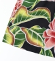 Hula Pa'u Skirt with Protea Print / Black / G3237