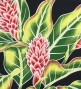 Hula Pa'u Skirt with Protea Print / Black / G3237