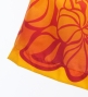 Hula Pa'u Skirt with Hibiscus Print / Orange & Red / G3241