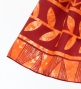 Tahitian Skirt with Leaf Print / Coral / G3253
