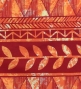 Tahitian Skirt with Leaf Print / Coral / G3253