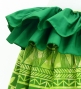 Tahitian Skirt with Leaf Print / Green / G3254