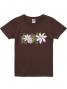 Hula Print T-shirt / Tiare & Kapi'olani / Brown  / JT863br