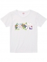 Hula Print T-shirt / Tiare & Kapi'olani / White  / JT863w
