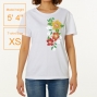 Hula Print T-shirt / Hibiscus / Pink / JT980p