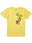 Hula Print T-shirt / Hibiscus / Yellow / JT980y