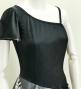 Hula One Shoulder Dress with Velvet & Ginger / Luxury Collection / Black / J2690bk