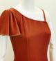Hula One Shoulder Dress with Velvet & Ginger / Luxury Collection / Brown / J2690br