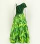 Hula One Shoulder Dress with Velvet & Ginger / Luxury Collection / Green / J2690gr