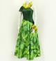 Hula One Shoulder Dress with Velvet & Ginger / Luxury Collection / Green / J2690gr