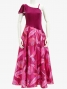 Hula One Shoulder Dress with Velvet & Ginger / Luxury Collection / Pink / J2690pi