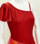 Hula One Shoulder Dress with Velvet & Ginger / Luxury Collection / Red / J2690rd