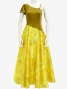 Hula One Shoulder Dress with Velvet & Ginger / Luxury Collection / Yellow / J2690ye