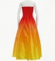 Hula Long Gradation Dress/ Luxury Collection / Dark Orange & Yellow / J2750dorye