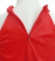 Hula American Armhole Blouse with Velvet / Dark Red 2 / J2757drd2